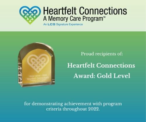Heartfelt Connection Gold Award